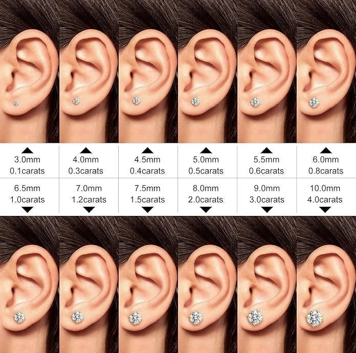 Moissanite Stud Earrings